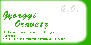 gyorgyi oravetz business card